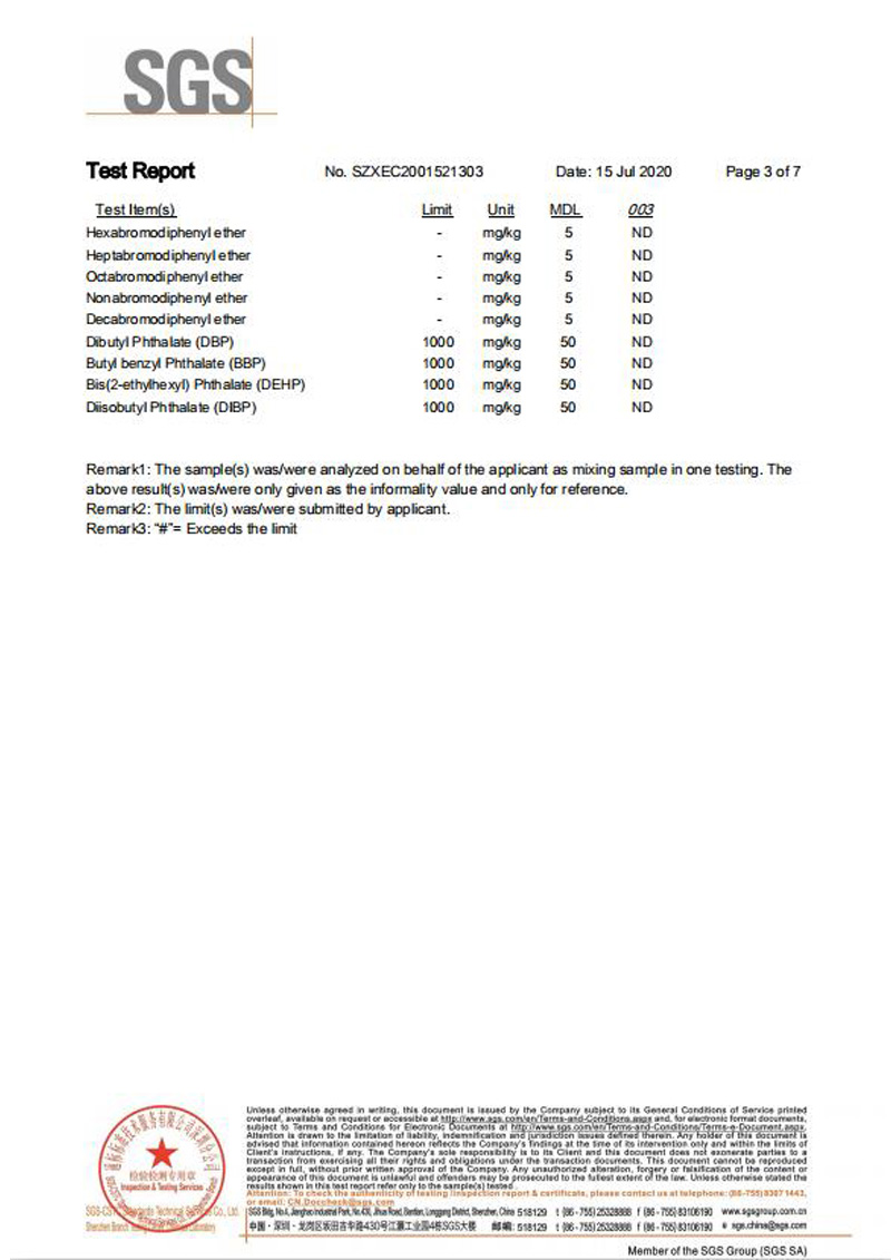 一次性保險(xiǎn)絲SGS認(rèn)證報(bào)告3