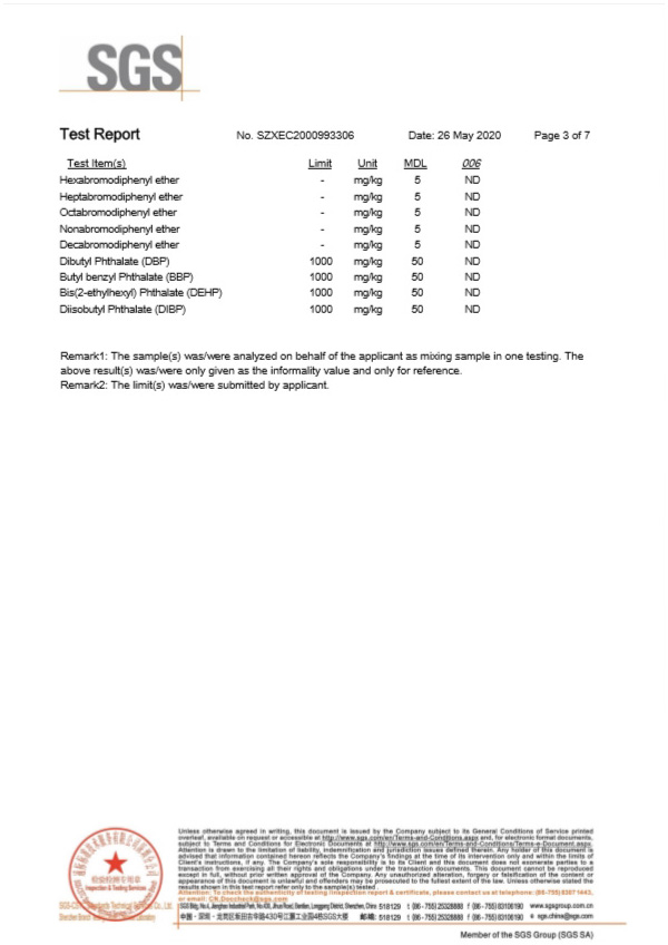 微型保險(xiǎn)絲SGS認(rèn)證報(bào)告3