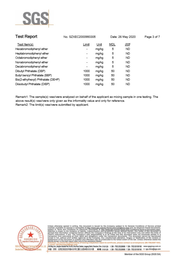 自恢復保險絲SGS報告3